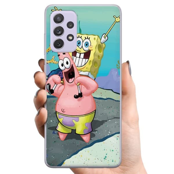 Samsung Galaxy A52s 5G TPU Mobilcover SpongeBob Kvadrat