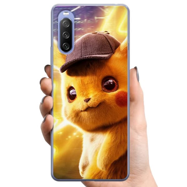 Sony Xperia 10 III TPU Matkapuhelimen kuori Etsivä Pikachu