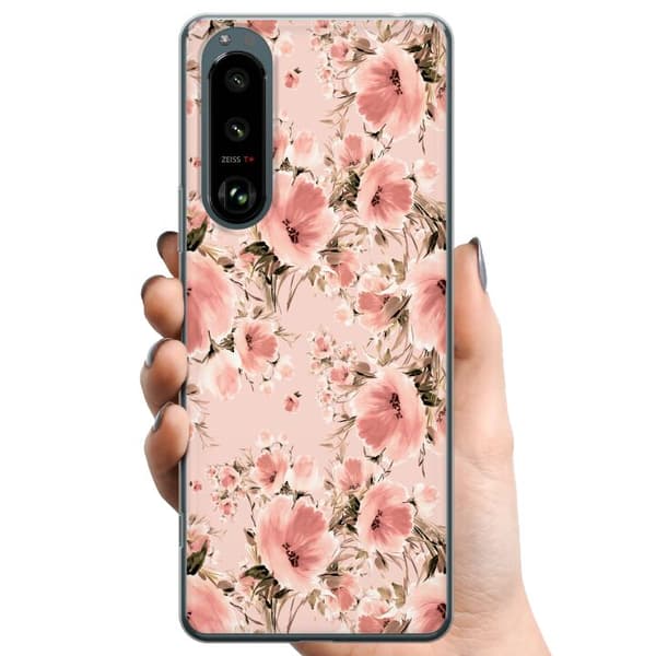 Sony Xperia 5 III TPU Matkapuhelimen kuori Kukkia