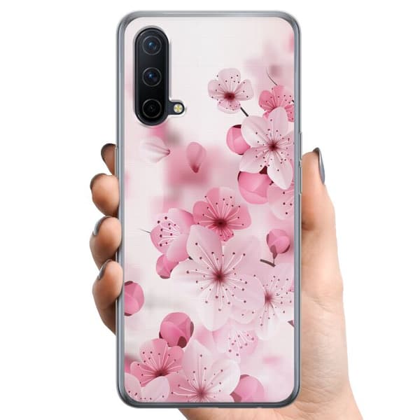 OnePlus Nord CE 5G TPU Mobilcover Kirsebærblomst