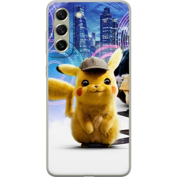 Samsung Galaxy S21 FE 5G Genomskinligt Skal Detective Pikachu - Pikachu