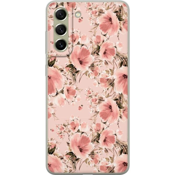 Samsung Galaxy S21 FE 5G Gennemsigtig cover Blomster
