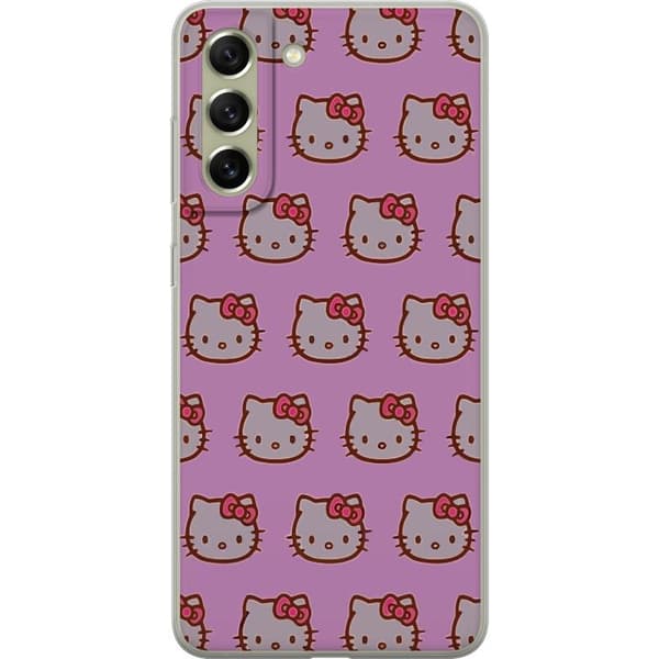 Samsung Galaxy S21 FE 5G Läpinäkyvä kuori Hello Kitty