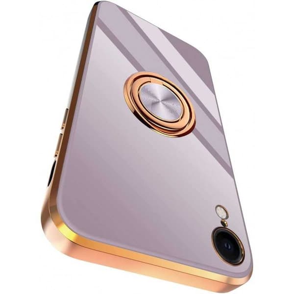 iPhone XR tyylikäs ja iskunkestävä kotelo Flawless sormustelineellä
