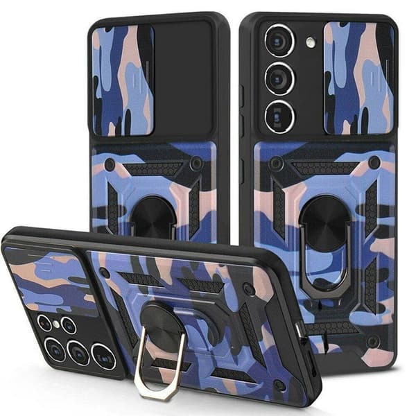 Camo kotelo 3i1 Samsung Galaxy S22 : väri - sininen