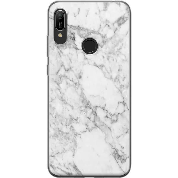 Huawei Y6 (2019) Kuori / Matkapuhelimen kuori - Marmori Valkoinen