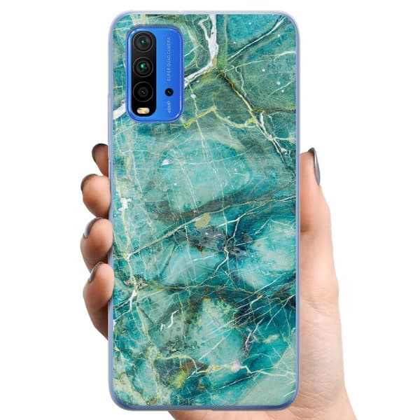 Xiaomi Redmi 9T TPU Mobilcover Lys Smaragd