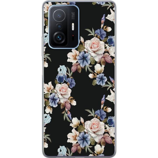 Xiaomi 11T Genomskinligt Skal Floral