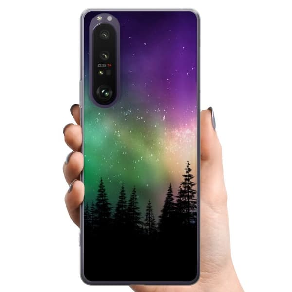 Sony Xperia 1 III TPU Matkapuhelimen kuori Revontulet