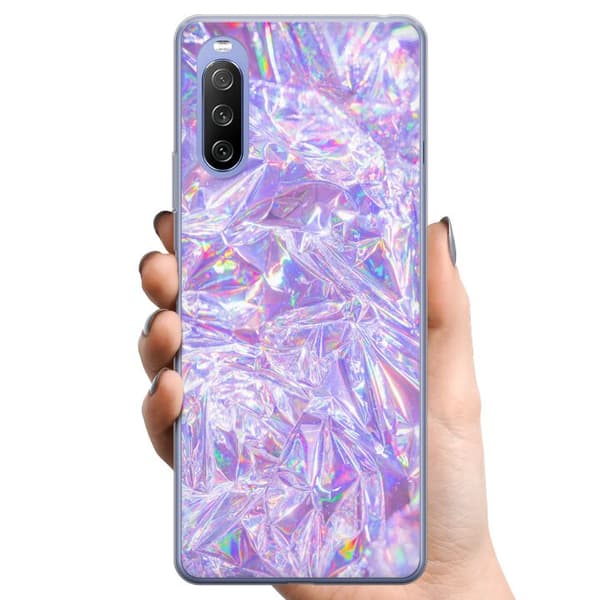 Sony Xperia 10 III Lite TPU Matkapuhelimen kuori Hologeeniset timantit