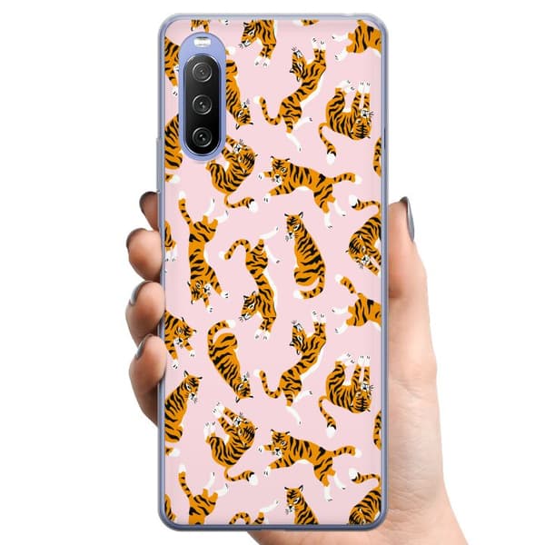 Sony Xperia 10 III Lite TPU Mobildeksel tiger