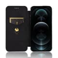 Miniatyrbillede 6 af 9: SKALO iPhone 13 Pro Max Carbon Fiber Pungetui - Sort