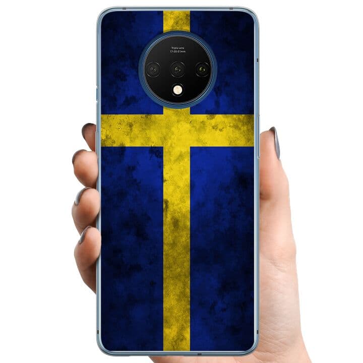 OnePlus 7T TPU Mobilskal Sverige Flagga