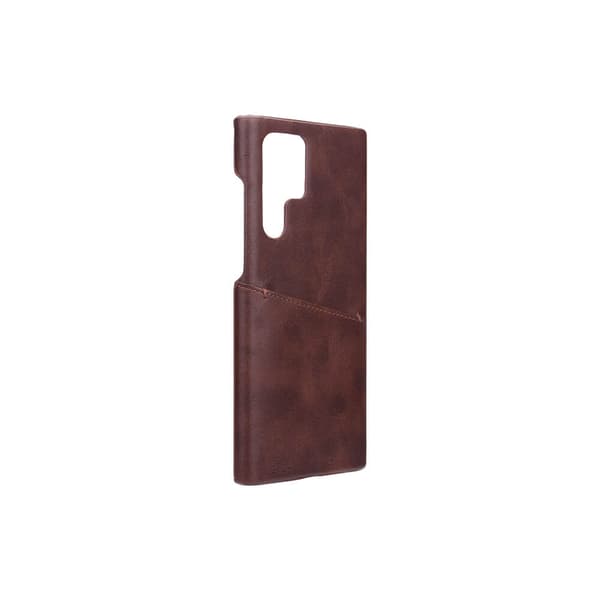 Mobildeksel med Kortrom Samsung S22 Ultra Brun