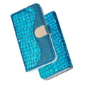 Miniatyrbillede 10 af 10: SKALO iPhone 13 Pro Max Croco Glittery tegnebog etui  - Blå