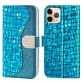 Miniatyrbillede 1 af 10: SKALO iPhone 13 Pro Max Croco Glittery tegnebog etui  - Blå
