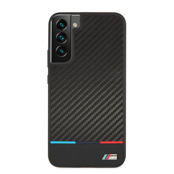 BMW Samsung Galaxy S22 Plus Skal Tricolor Stripe Carbon Svart
