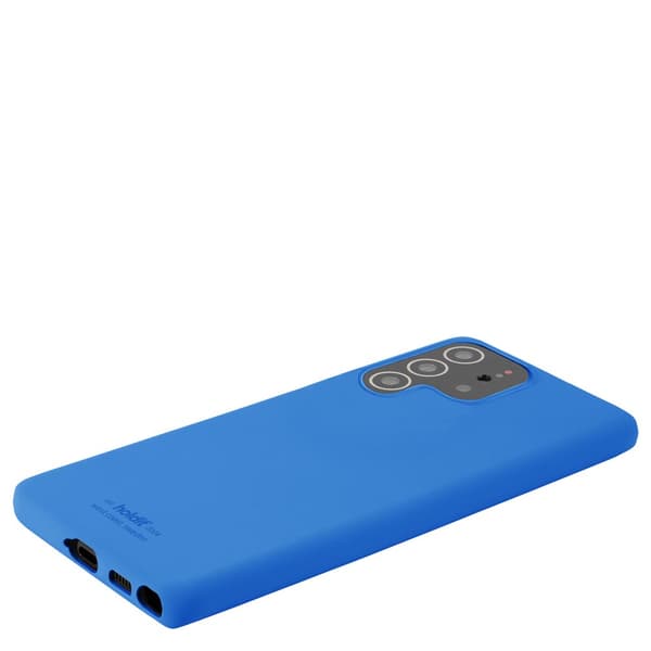 holdit Samsung Galaxy S22 Ultra Cover Silikone Sky Blue
