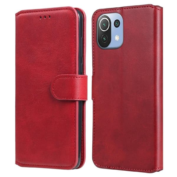 SKALO Xiaomi Mi 11 Lite Classic Pungetui - Rød