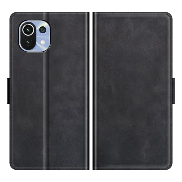 SKALO Xiaomi Mi 11 Lite Premium Plånboksfodral - Svart