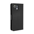 Pikkukuva 4 / 8: SKALO Xiaomi Mi 11 Lite 6-lokeroa Lompakkokotelo - Musta