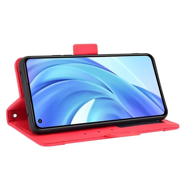 SKALO Xiaomi Mi 11 Lite 6-lokeroa Lompakkokotelo - Punainen