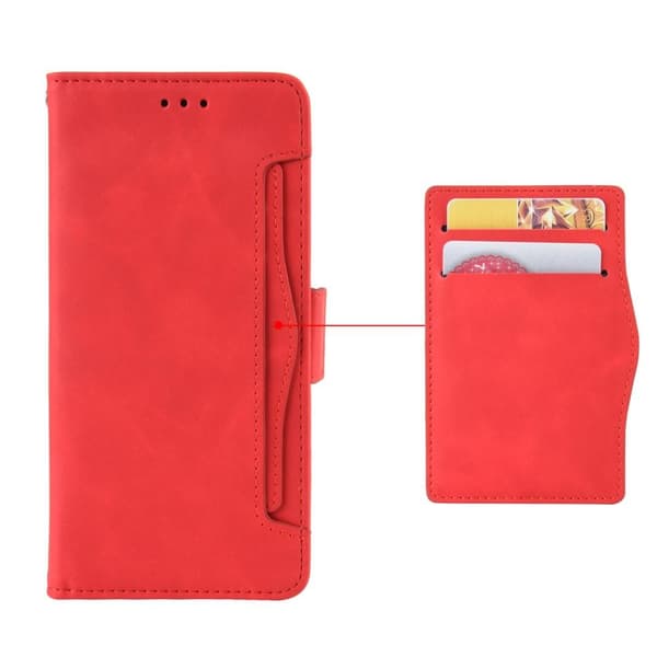 SKALO Xiaomi Mi 11 Lite 6-lokeroa Lompakkokotelo - Punainen