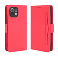 Pikkukuva 1 / 8: SKALO Xiaomi Mi 11 Lite 6-lokeroa Lompakkokotelo - Punainen
