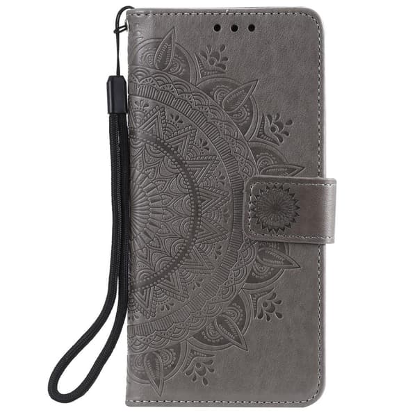 SKALO Xiaomi Mi 11 Lite Mandala Plånboksfodral - Grå