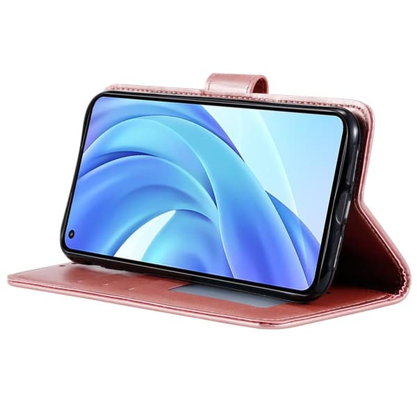 SKALO Xiaomi Mi 11 Lite Mandala Flip Cover - Rosa guld