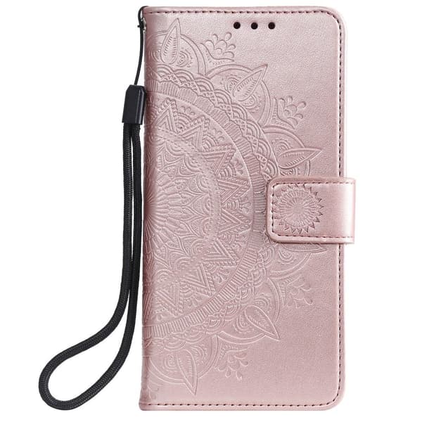 SKALO Xiaomi Mi 11 Lite Mandala Flip Cover - Rosa guld