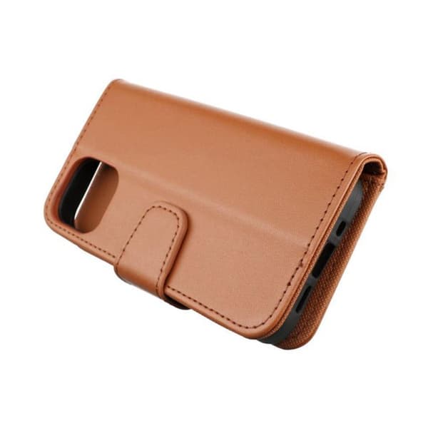 iPhone 13 Mini Plånboksfodral Extra Kortfack Rvelon - Guldbrun