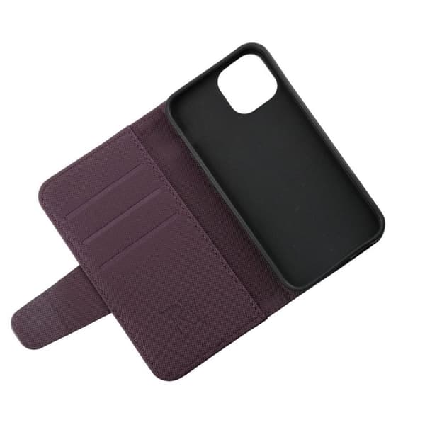 iPhone 13 Mini Plånboksfodral Extra Kortfack Rvelon - Mörklila