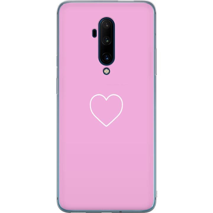 OnePlus 7T Pro Genomskinligt Skal Hjärta