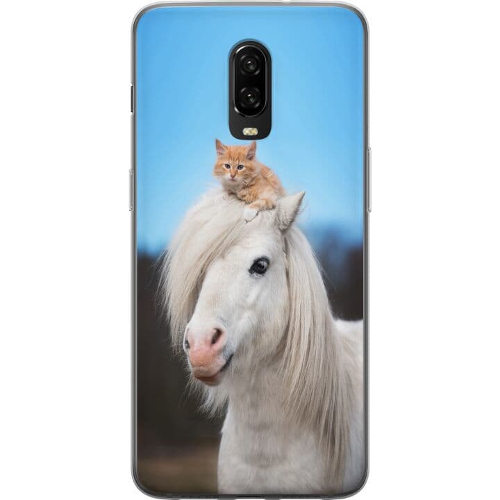 OnePlus 6T Skal / Mobilskal - Häst & Katt
