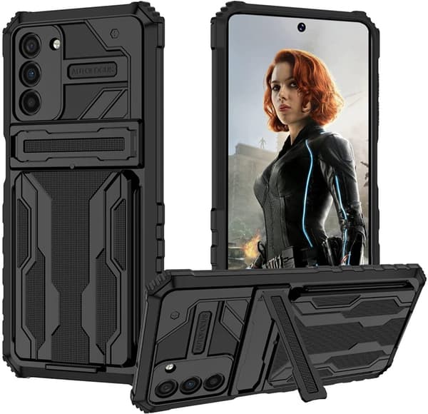 Samsung Galaxy S21 FE-5G, cover / etui med 3 kreditkortholdere