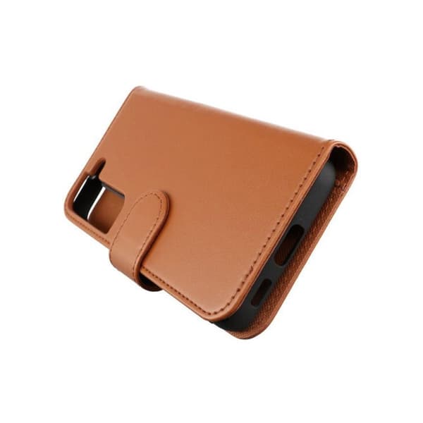 Samsung Galaxy S22 Plus Plånboksfodral Magnet  - Guldbrun