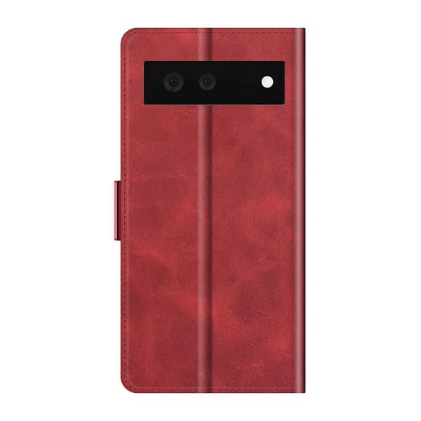 SKALO Google Pixel 6 Premium Wallet Lompakkokotelo - Punainen