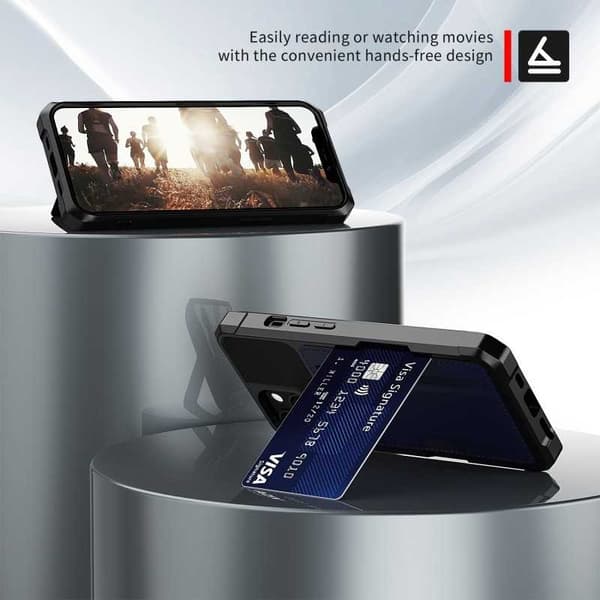 iPhone 13 Support Resistent Shell med kortrum Solid V2