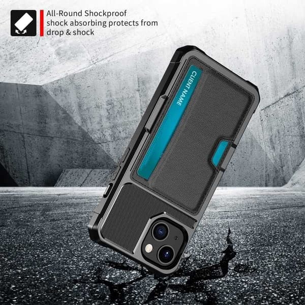 iPhone 13 Support Resistent Shell med kortrum Solid V2