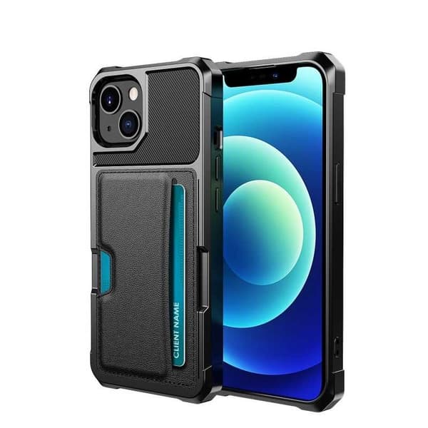 iPhone 13 Support Resistent Shell med kortrum Solid V2