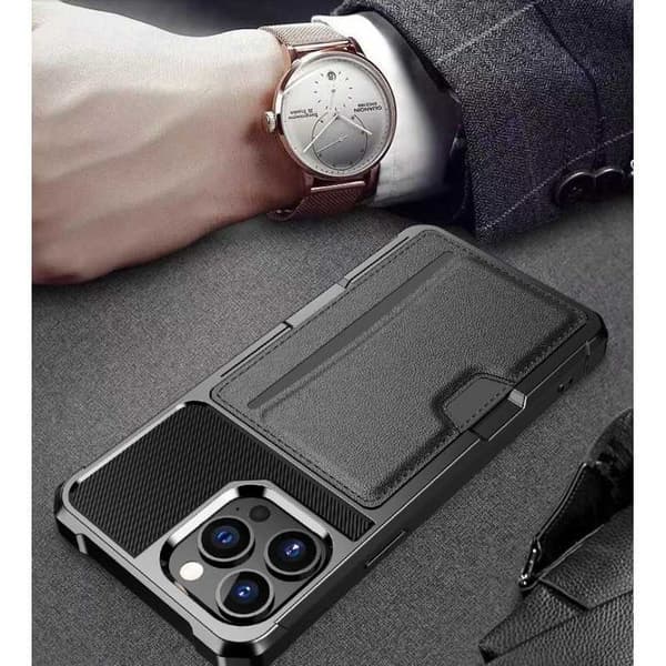 iPhone 13 Pro stødsikkert cover med kortrum Solid V2