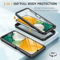 Miniatyrbillede 2 af 5: Samsung A13 5G / A04s fuld dækning Premium 3D etui ThreeSixty