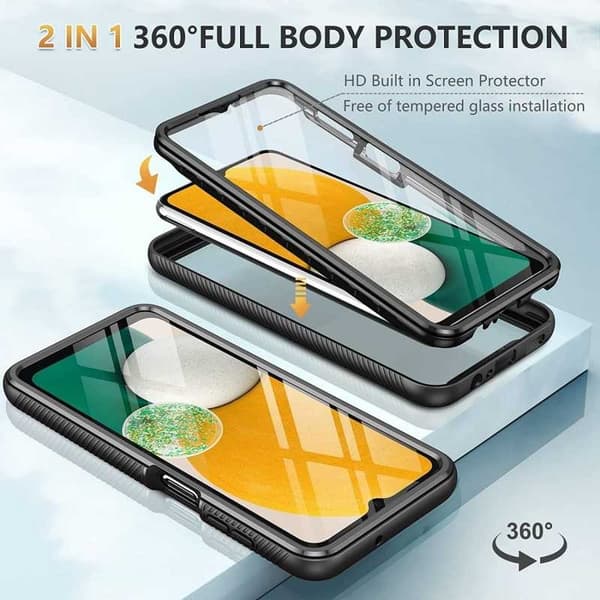 Samsung A13 5G / A04s fuld dækning Premium 3D etui ThreeSixty