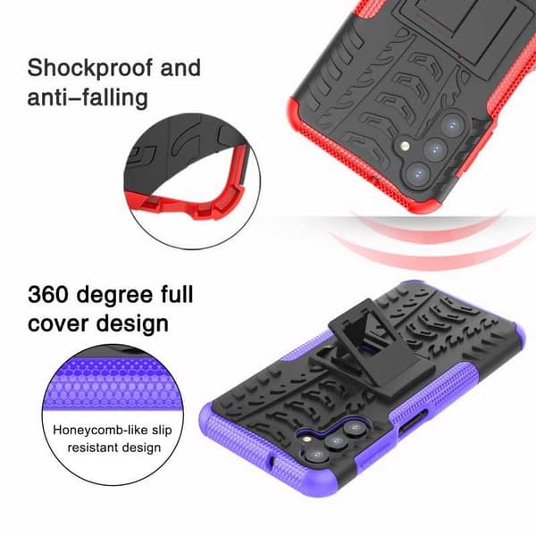 Samsung A13 5G / A04s stødsikkert cover med aktiv støtte