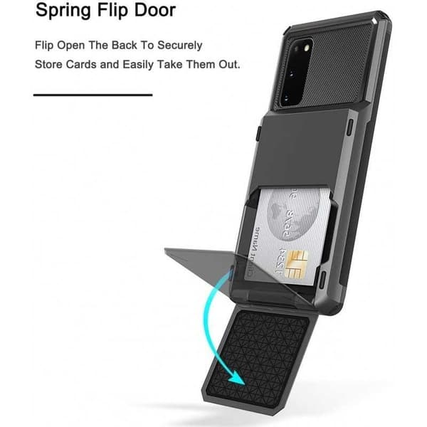 Samsung S20 FE Stöttåligt Skal med Kortfack Void
