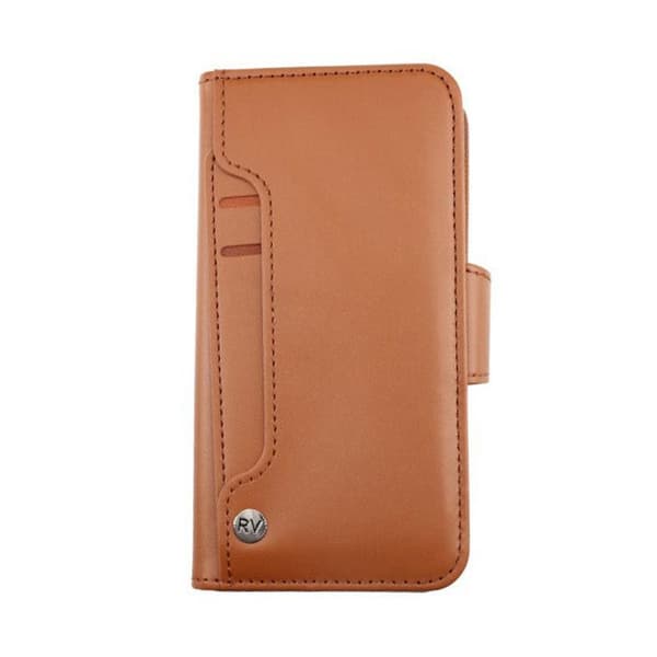 iPhone X/XS Plånboksfodral Extra Kortfack Rvelon - Guldbrun