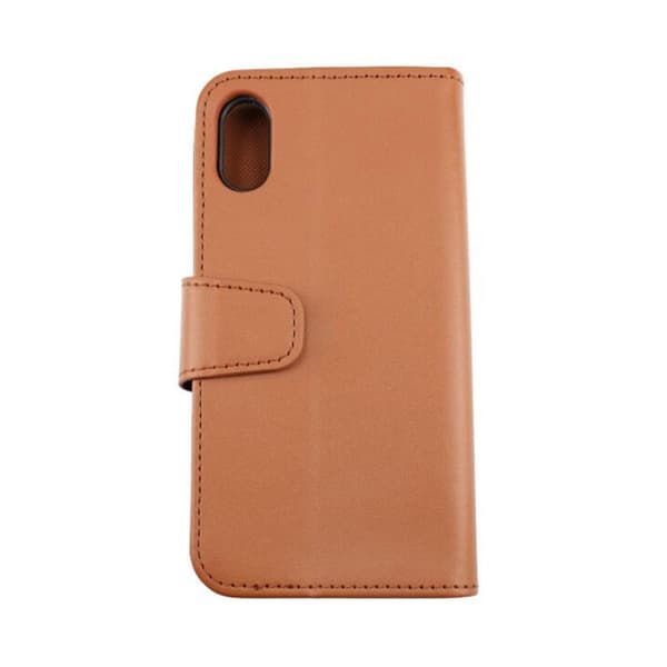 iPhone X/XS Plånboksfodral Extra Kortfack Rvelon - Guldbrun