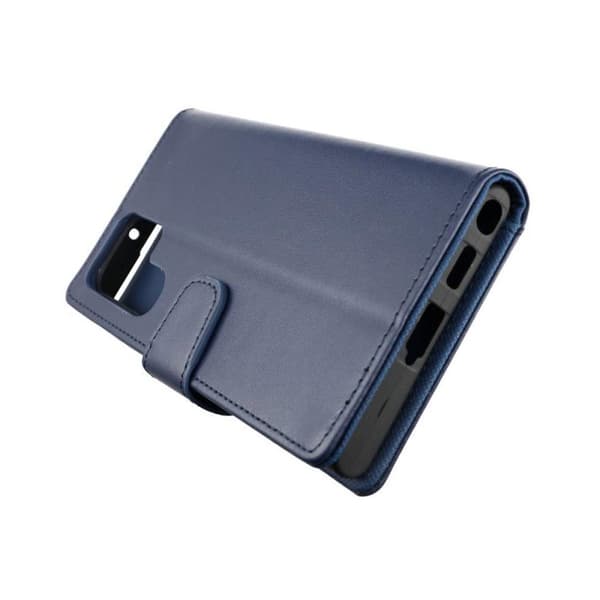 Samsung S22 Ultra Plånboksfodral med Extra Kortfack Rvelon - Blå