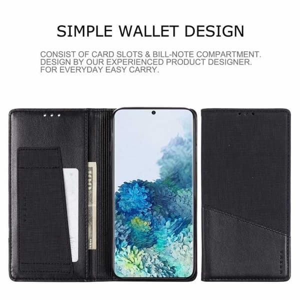 Samsung S21 FE Elegant Fodral i PU-Läder med RFID Block